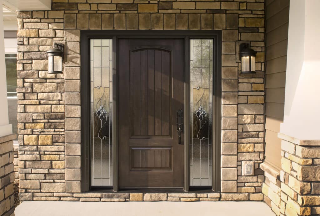 This hinged entry door in Toledo, OH from Provia is a beautiful example.